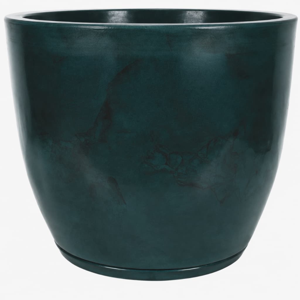 Vasos Para Plantas Bojo Marmorizado Tamanho M com Prato Coletor - Vaso Decorativo em Polietileno