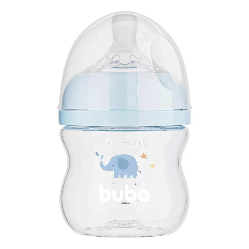 Mamadeira Anticólica Easy Flow Elefante Azul 120ml – Buba