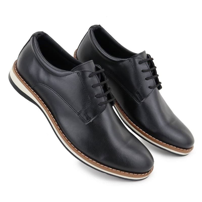 Sapato Oxford Masculino  Preto Confortavel Macio e Elegante Sapatenis Casual