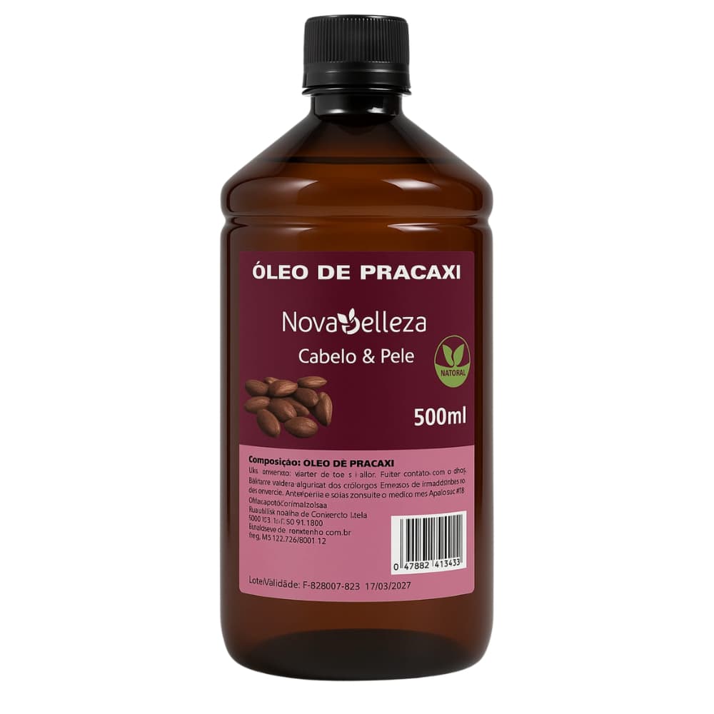 Óleo de Pracaxi 100% Puro para Cabelos e Pele Hidratante e Antifrizz Umectação Capilar