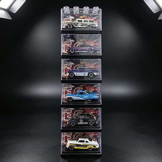 Miniatura Carro Clássico Retrô com Caixa Expositora para Colecionador