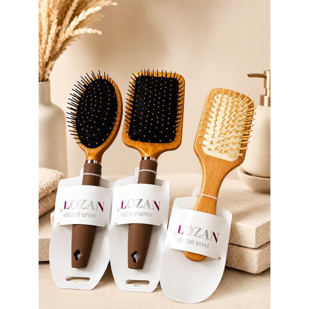 Kit 3 Escovas Desembaraçantes Para Todos os Tipos de Cabelo