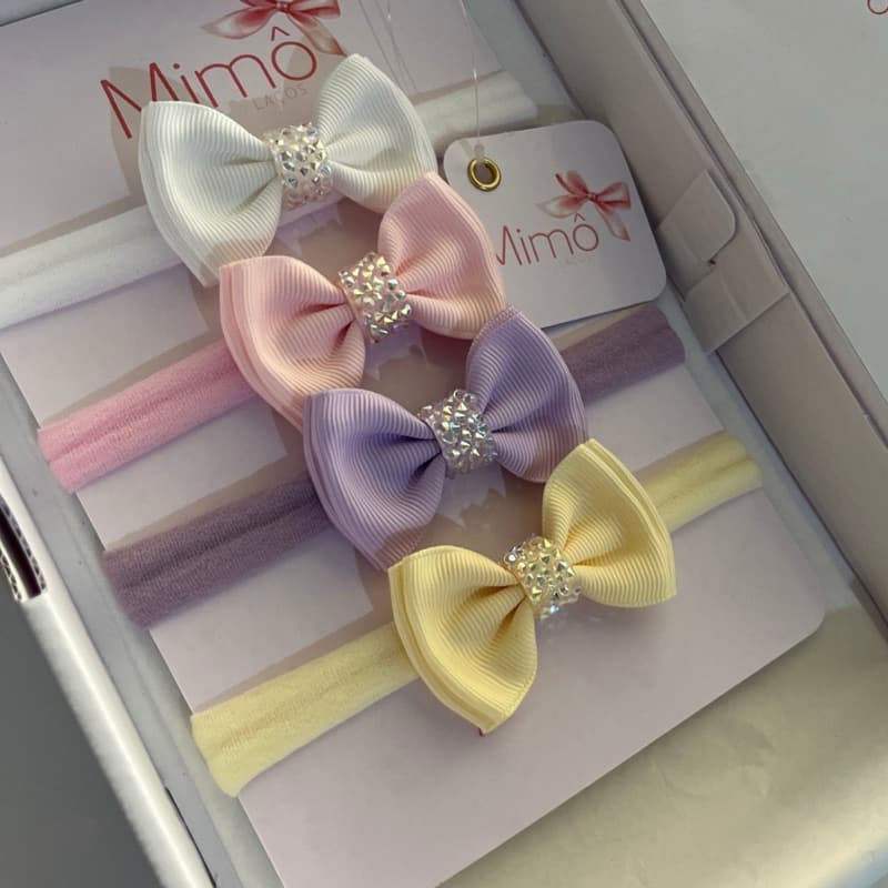 Kit Faixinha de Bebê Faixa de Cabelo Bebê Menina Tiara Bebê Acessório Cabelo Enxoval Menina Faixa BebêSessão de Fotos