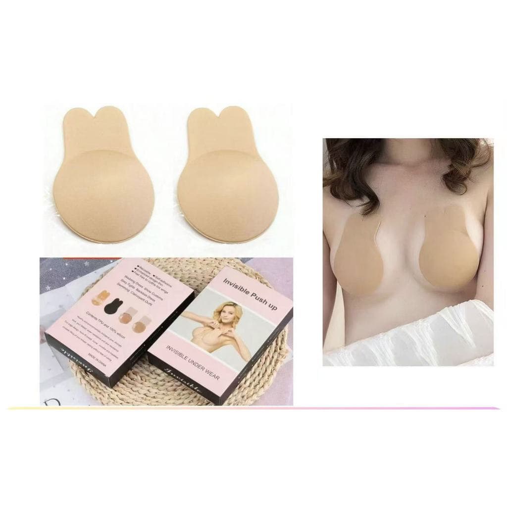 Sutiã Adesivo Push Up Bege com Aderência Firme e Discreta