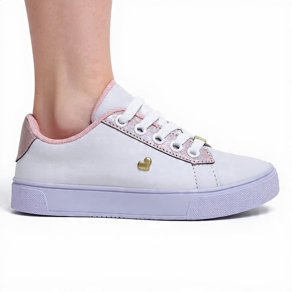 Tenis Infantil Menina Sapato Feminino Escolar Casual Versatil