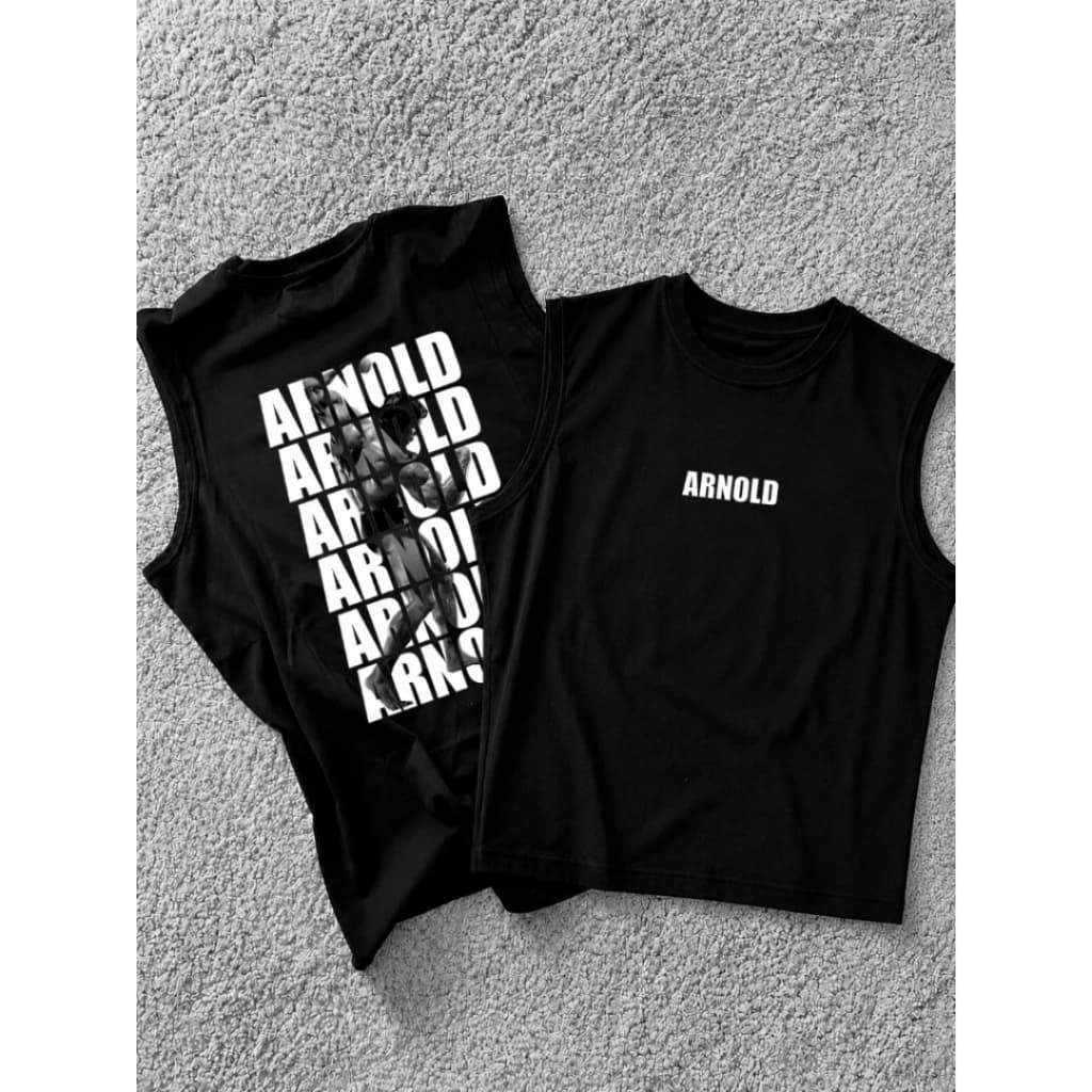 Camiseta Regata Oversized Fisioculturismo Arnold Competição Academia Gym Camisa 100% Algodão Premium