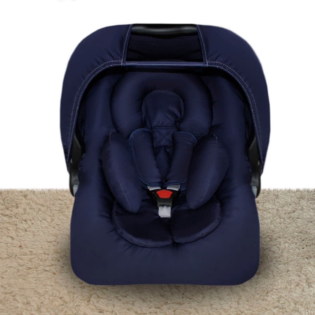 Kit Capas Completo para Bebê Conforto 5 Peças Universal Marinho Menino