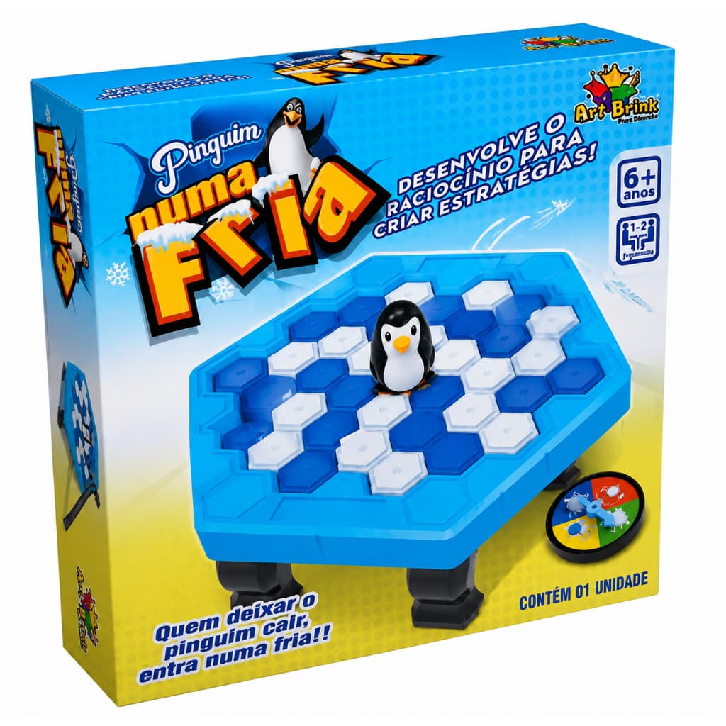Jogo Pinguim Numa Fria Quebra Gelo Brinquedo Desafio