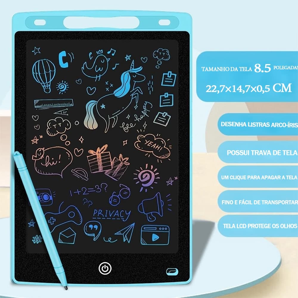Lousa Mágica Tela Lcd Tablet Infantil De Escrever E Desenhar 8.5/10/16 Polegadas brinquedo infantil Para menina/menino