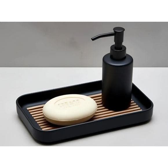 Saboneteira Minimalista com Bandeja Drenante | Organizador para Banheiro