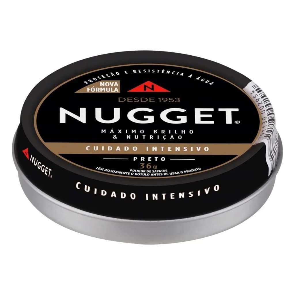 Polidor de Sapato Pasta Preta Nugget