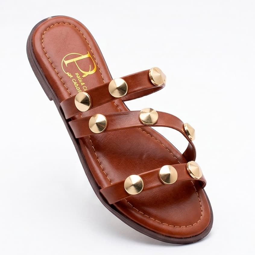 Sandália Rasteira Feminina Estilosa Delicada Confortável Elegante Casual Rasteirinha Moda Luxo