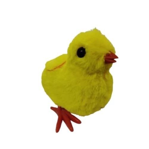 Pintinho Amarelinho Grande Brinquedo de Pelúcia pula anda Infantil