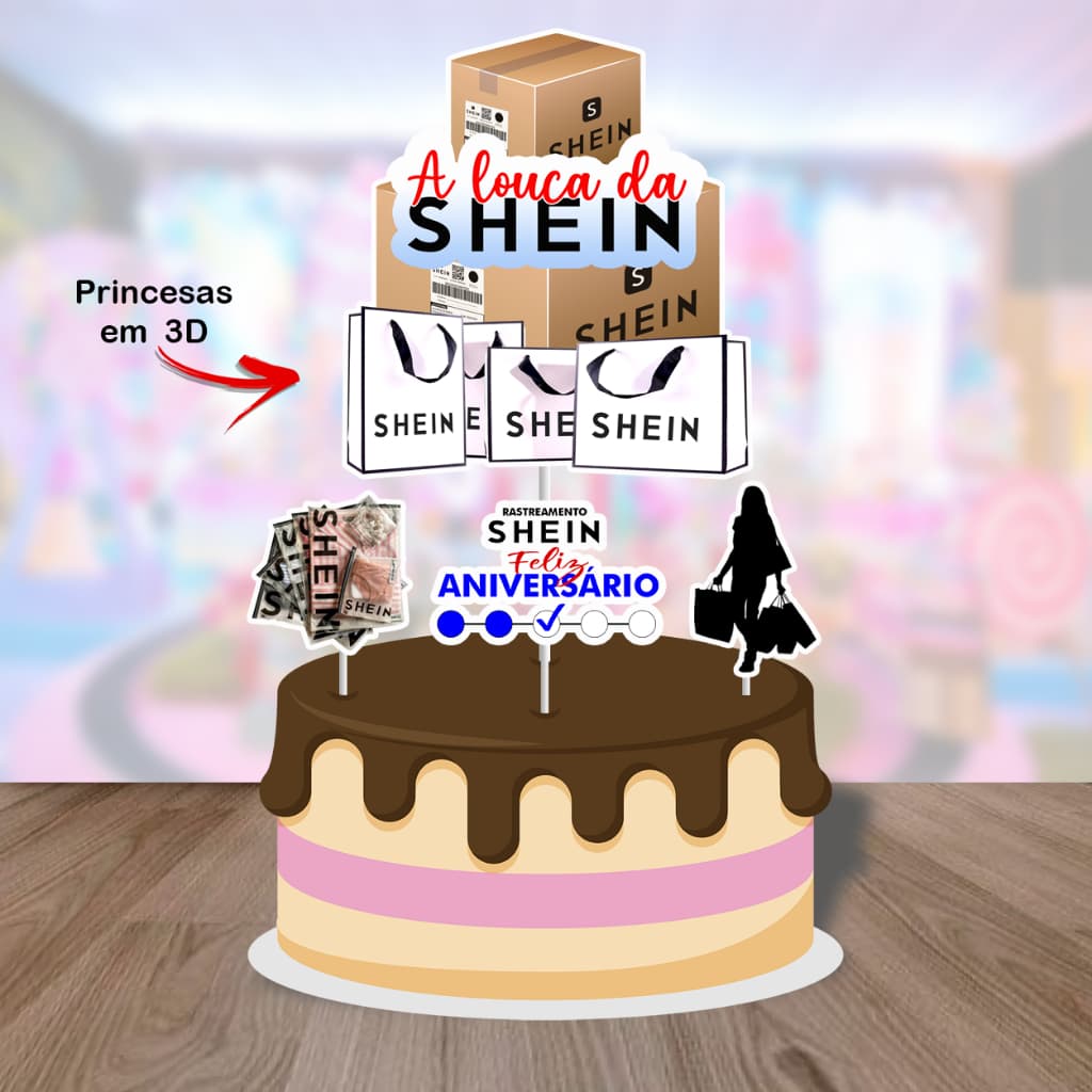 TOPO DE BOLO SHEIN - A LOUCA DA SHEIN