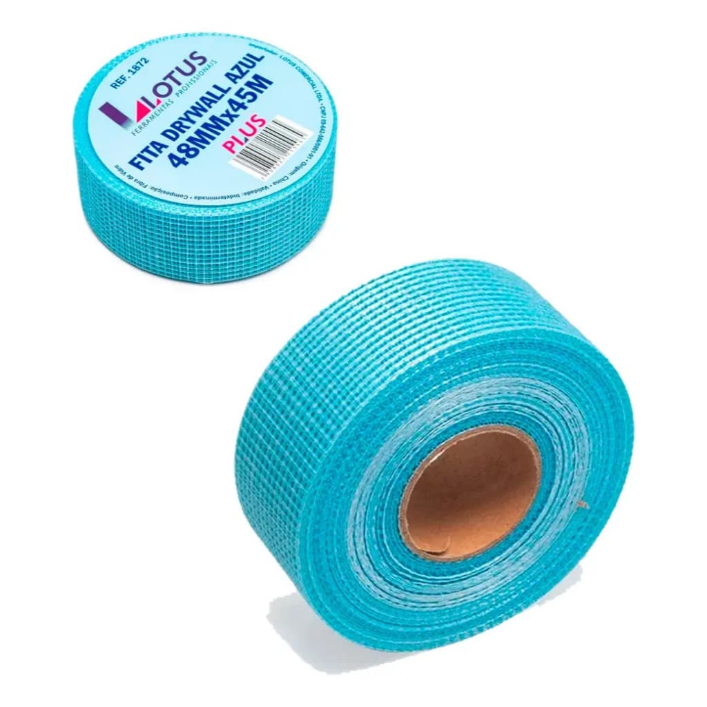 Fita Telada Drywall Anti Trincas 48mm X 45m azul