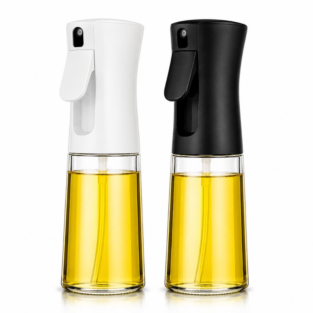 Borrifador Spray Azeite Óleo Vinagre Vidro Pulverizador Spray 200ml Air Fryer