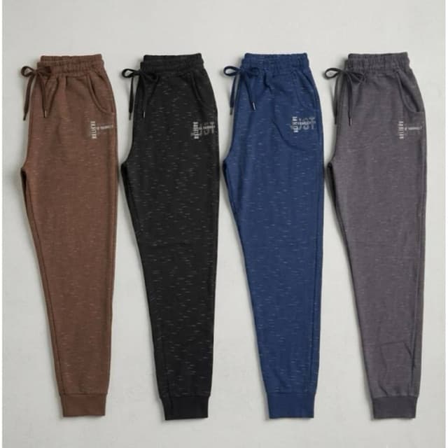 Calça Moletom Masculina Grossa Premium Moderna Macia Mesclada Peluciada Lisa Confortável