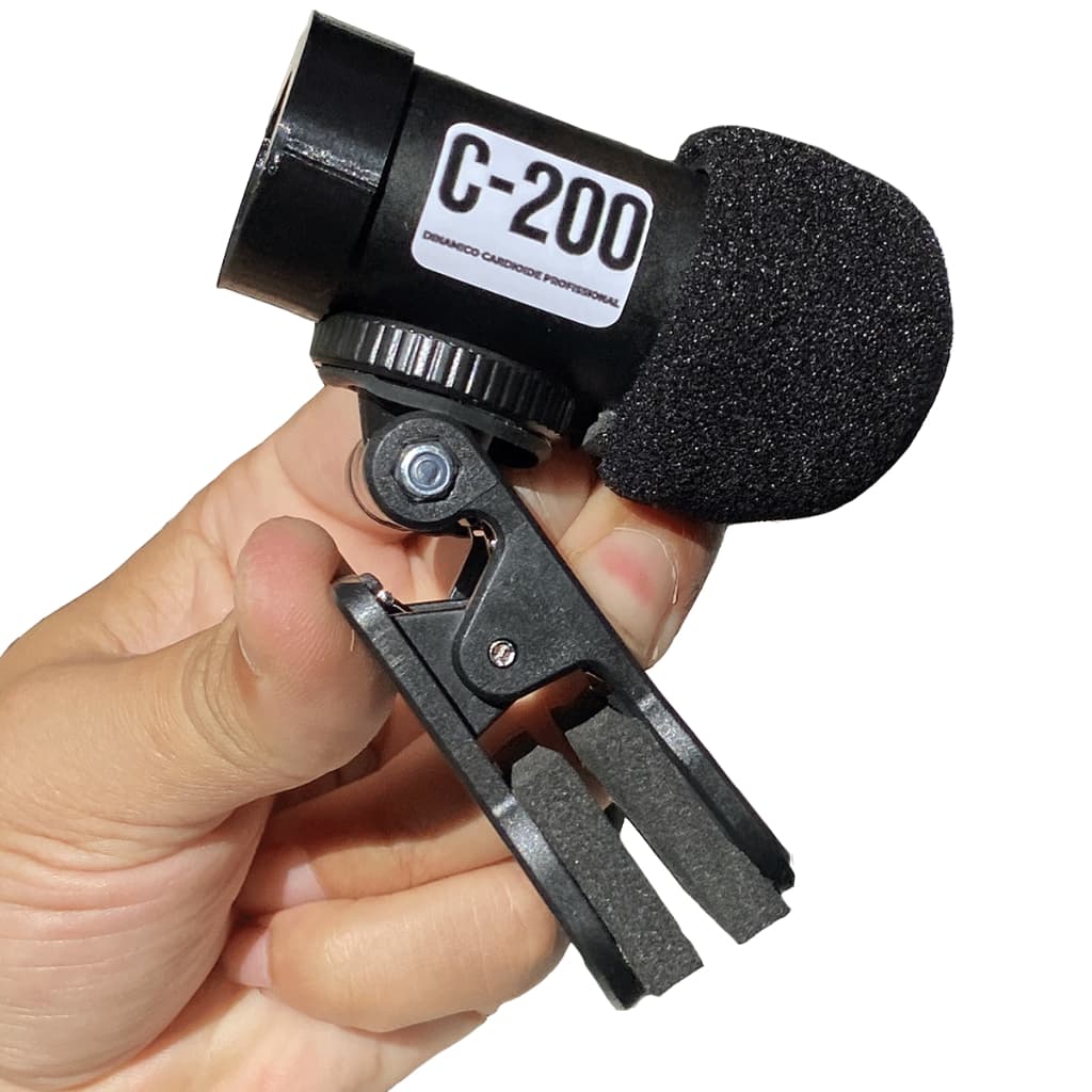 Microfone Para Instrumentos Pandeiro Repique Tantan Profissional Não Usa Phantom Dinâmico