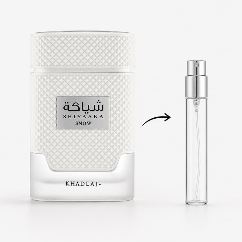 Perfume Árabe Khadlaj Shiyaaka Snow EDP Fresco Cítrico Masculino