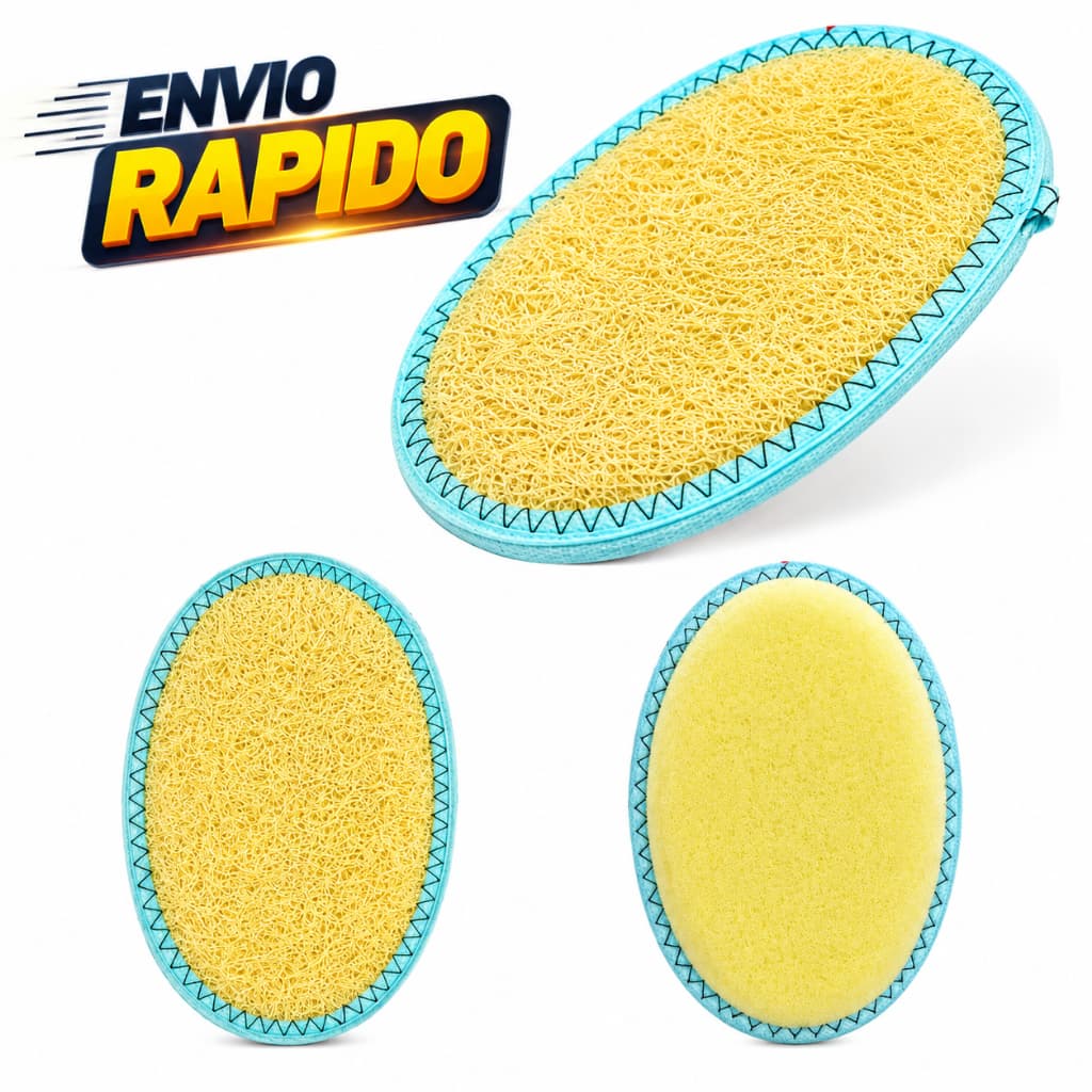 Bucha Vegetal Natural Esponja de Banho Esfoliante Corporal Massageadora