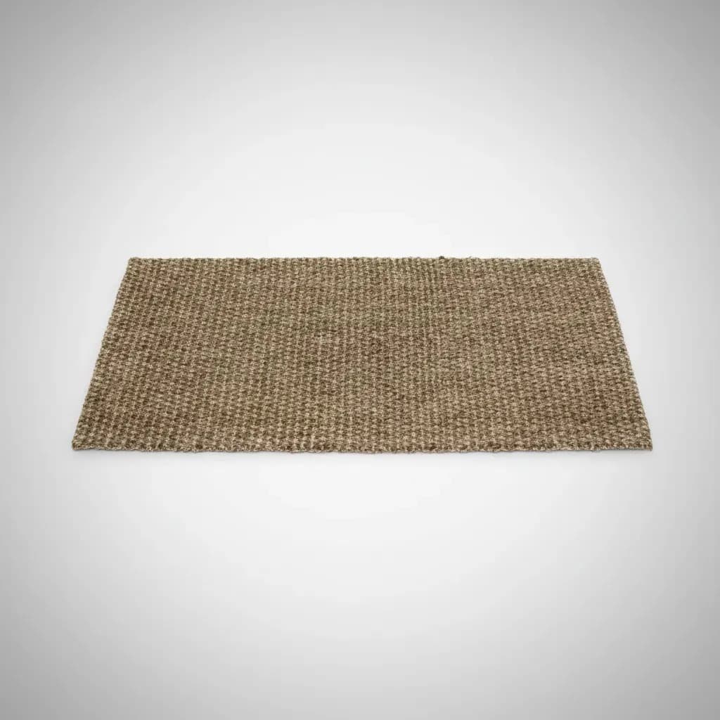 Tapete Para Entrada Sisal 100% Fibra Natural 60x40 Ant-derrapante Fácil de Limpar Capacho Tapetinho