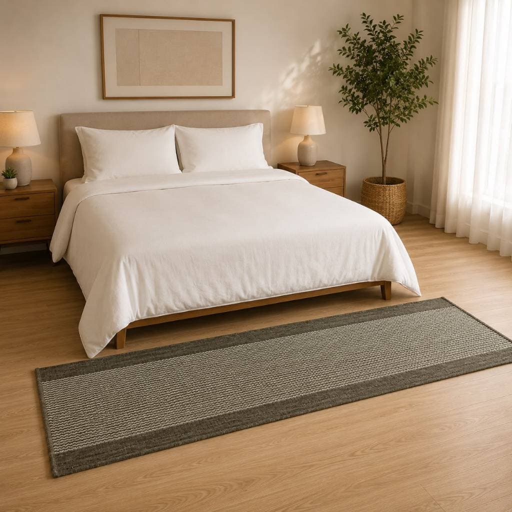 Tapete Passadeira Sisal 80x66cm Antiderrapante para Cozinha Corredor Lavanderia