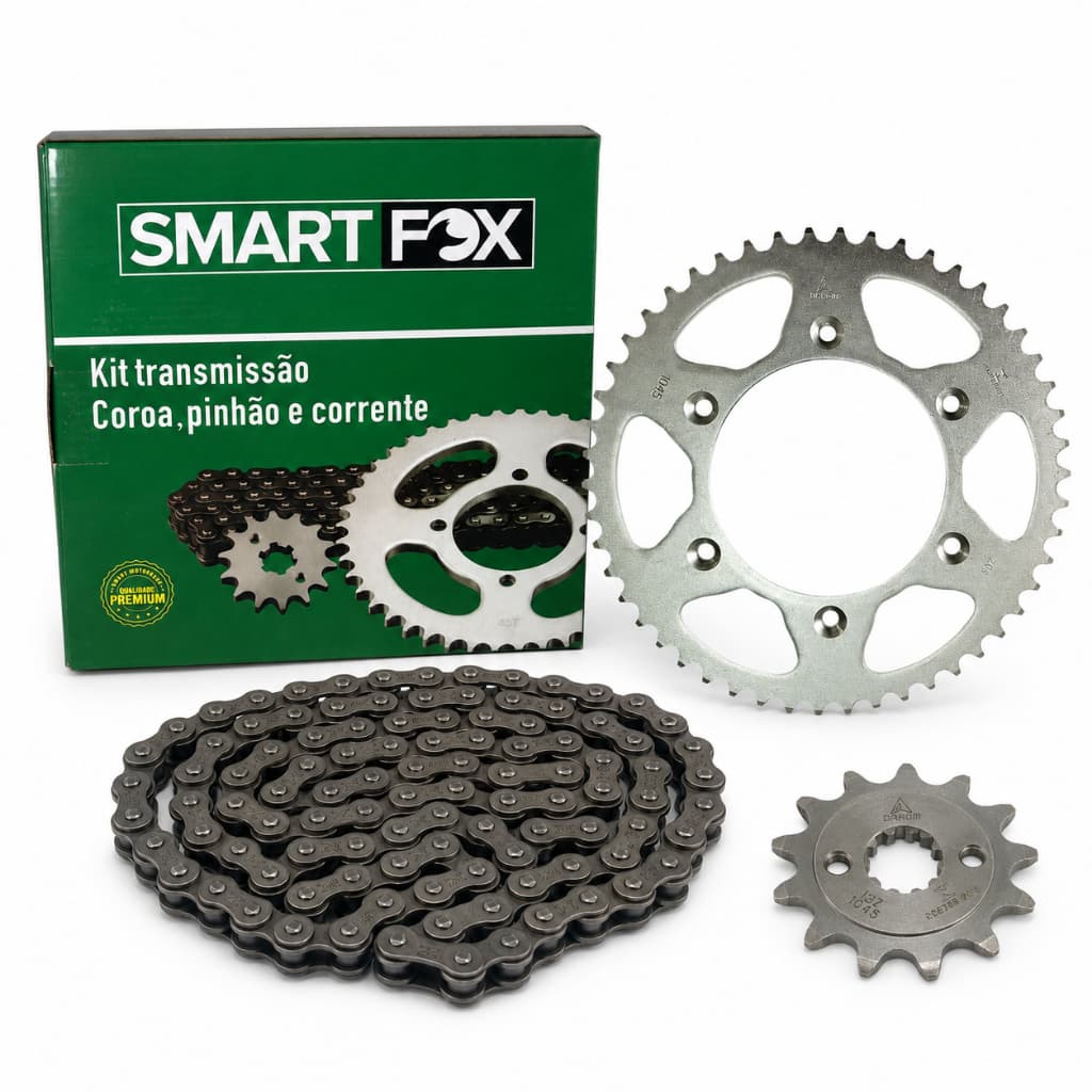 Kit Relação Transmissão Moto Honda CRF 250 Todos os Anos Smart Fox