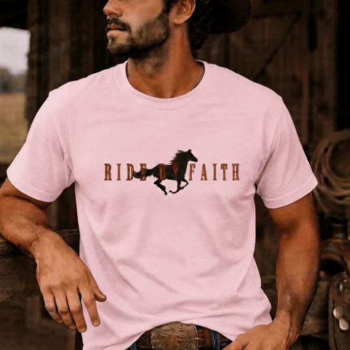 Camiseta Masculina Boiadeiro Rodeio Algodão 100%