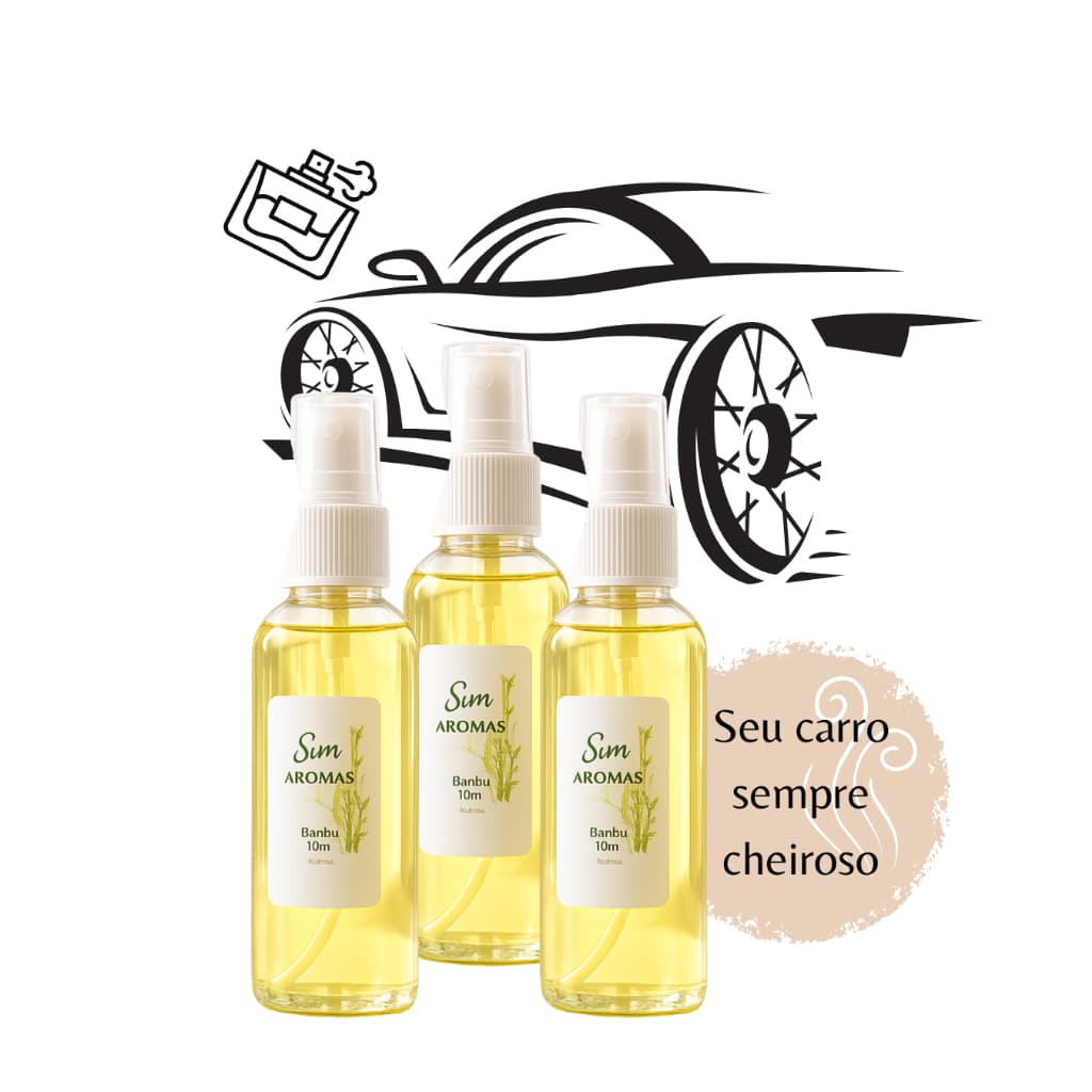 Aromatizador para Carro Spray Bambu Perfume Automotivo Premium | Cheirinho para Carro Duradouro