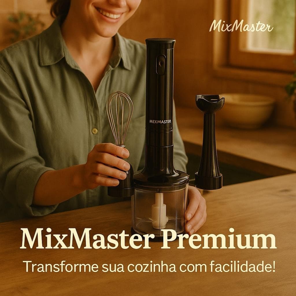 Kit Processador Batedor Mixer 3 em 1 220v Compacto