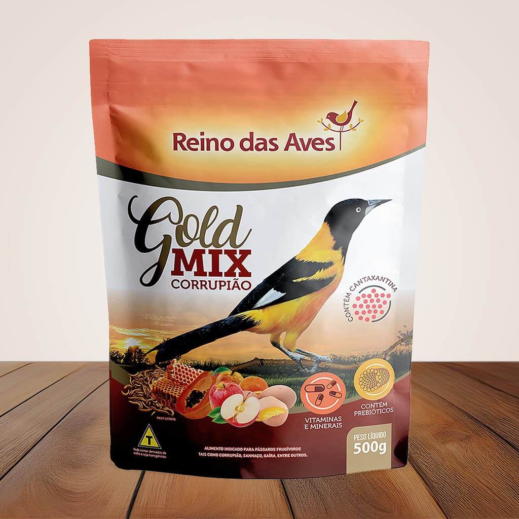 Ração Para Corrupiao Passaro Reino das Aves 500g