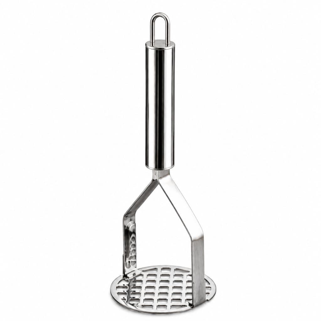 Amassador de Batata Aço Inox 25cm Espremedor Purê Utensílio Cozinha Resistente