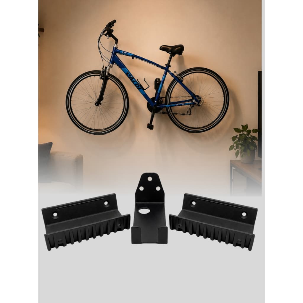 Suporte de Parede Para Bicicleta UNIVERSAL PEDAL Com Furo Para Cadeado