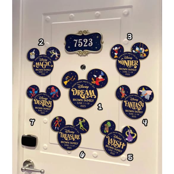 Tag Magnética Nome Navio Cruzeiro Disney Cruise Orelhinhas