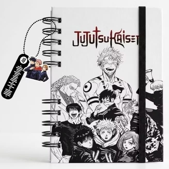 Caderno Jujutsu Kaisen Personalizado Capa Dura A5 Modelo exclusivo Anime Geek