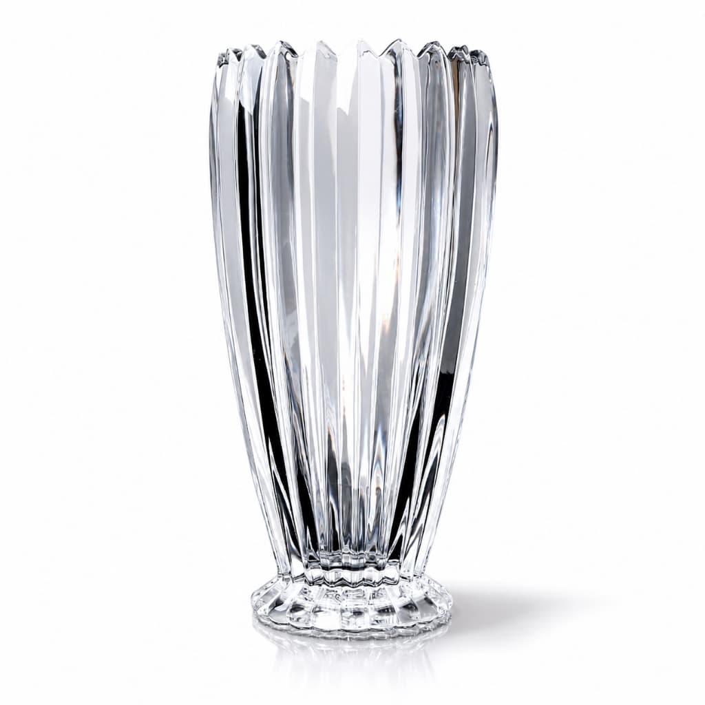 Vaso Vidro Grosso Lótus Transparente 27cm