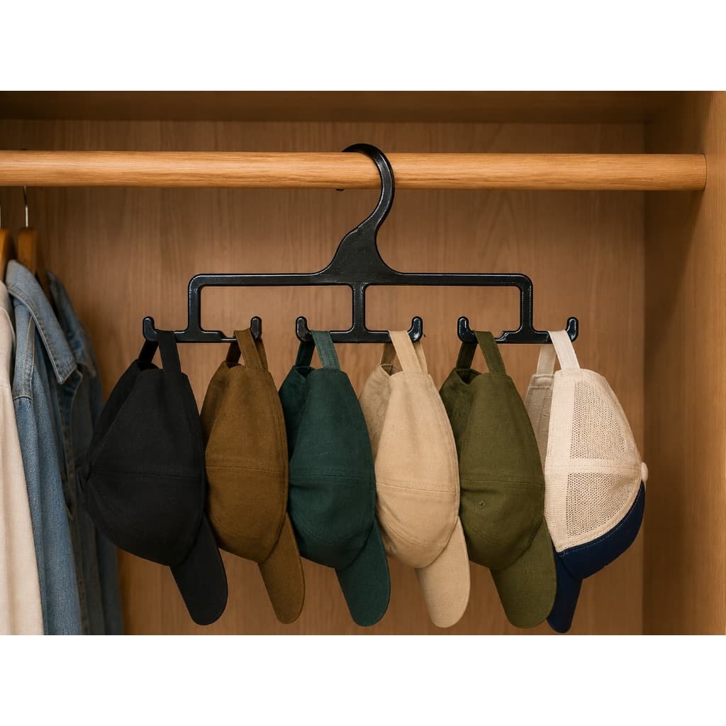 Cabide Organizador para Bonés Suporte para Closet Guarda-Roupa Armário
