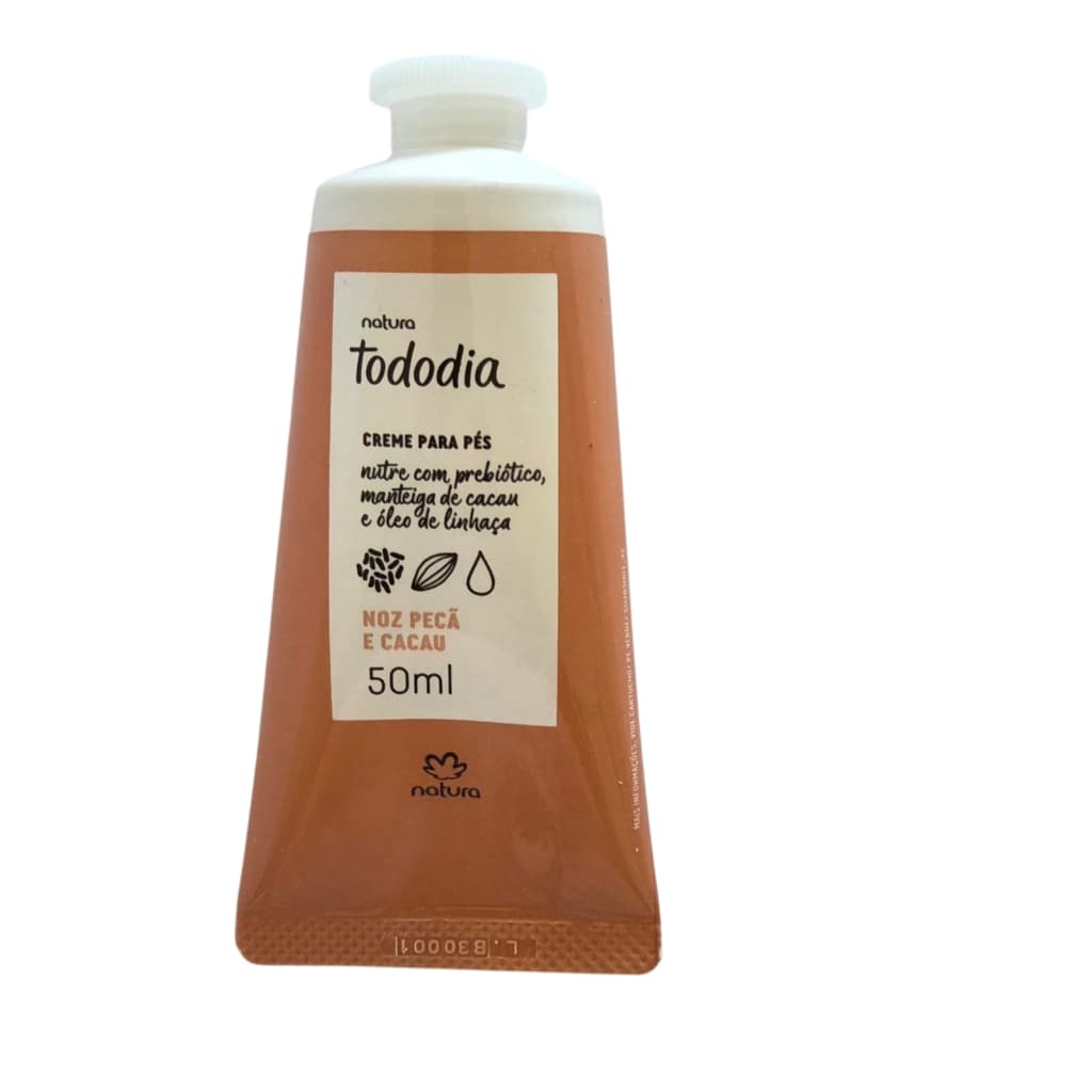 Natura Creme Desodorante Nutritivo para os Pés Noz Pecã e Cacau 50 ml