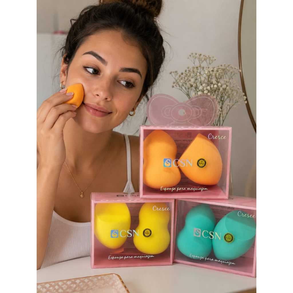 Kit de esponja de maquiagem/Contém duas esponjas de maquiagem