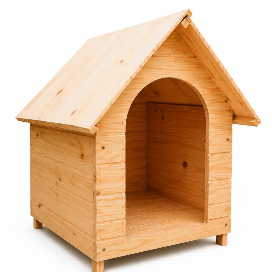 Casinha de Madeira para Cachorro Pequeno Porte Casa N1 Pinus