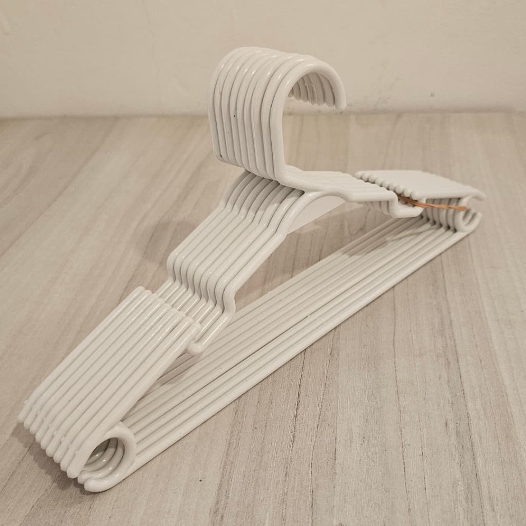 Kit até 100 Cabide infantil Reforçado Branco envio imediato.