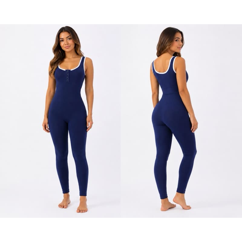 Macacão Feminino Longo academia moda casual excelente 0 transparecia tecido premium