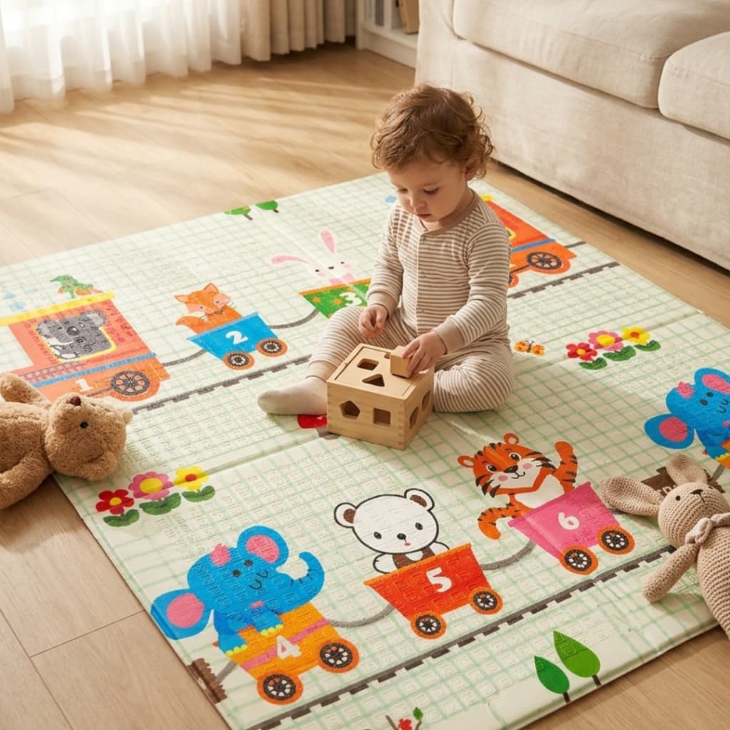 Tapete Infantil Tatame Emborrachado Dobravel Macio 10mm
