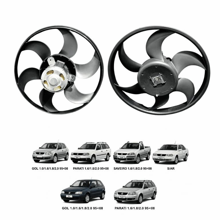 MOTOR E HELICE DA VENTOINHA RADIADOR SAVEIRO S/AR 1.6 1.8 2.0 1995 1996 1997 1998 1999 2000 2001 2002 2003 2004... 2008
