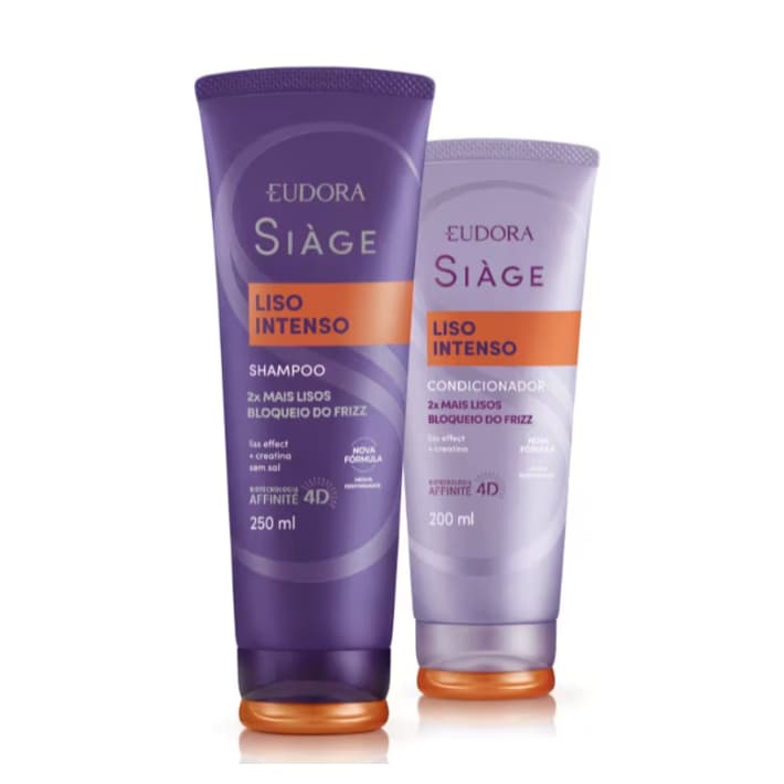 Combo Siàge Liso Intenso: Shampoo 250ml + Condicionador 200ml