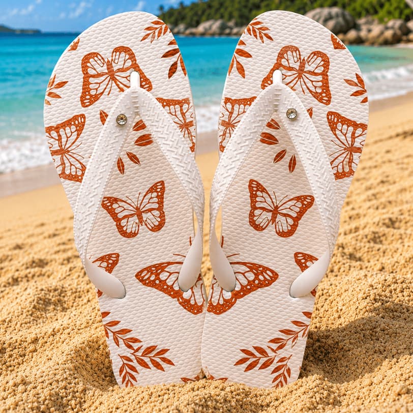 Chinelo Feminino Confortável Antiderrapante Leve Macio Estampado Floral Moda Praia Verão Casual