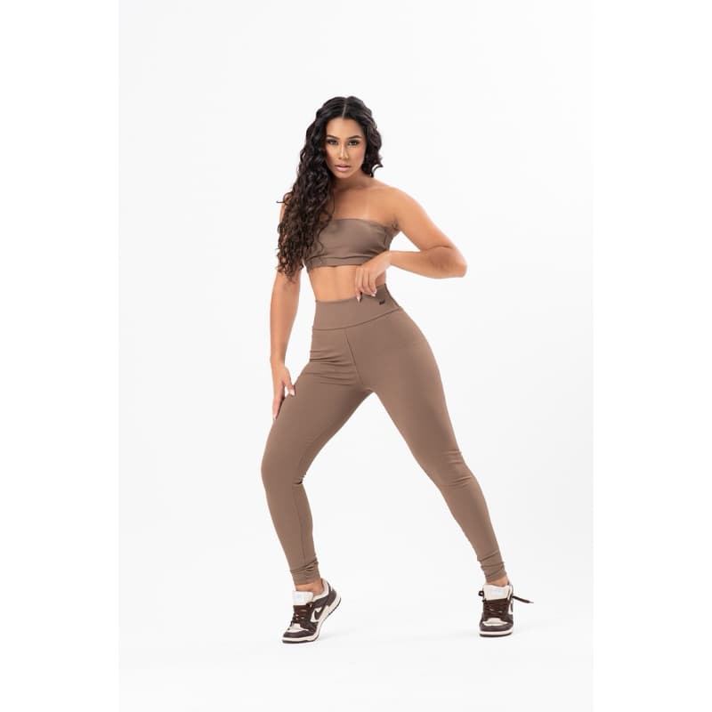 Conjunto Fitness Feminino Legging e Top Poliamida