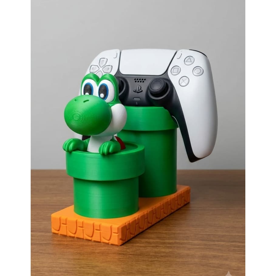 🎮 Suporte para Controle PS5, PS4 e Xbox – Mario, Luigi e Yoshi 🍄🦖