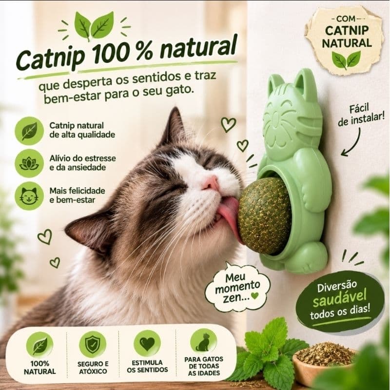 Brinquedo Para Gato Com Catnip Erva Gato Bola Antiestresse Corpinho do Gato