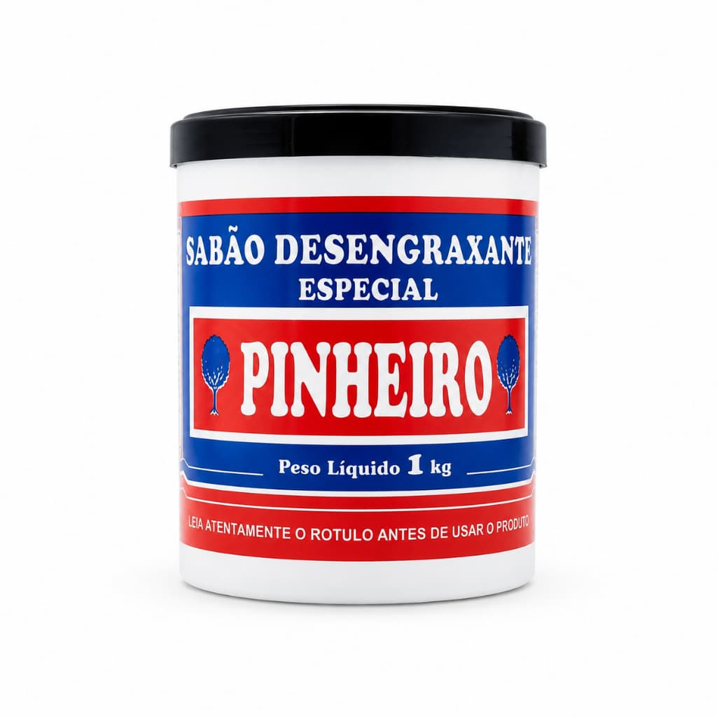 Sabão Desengraxante Pinheiro Pasta Micro Esfera 1kg Remove Graxa, Òleo, Tinta e Residuos Industriais